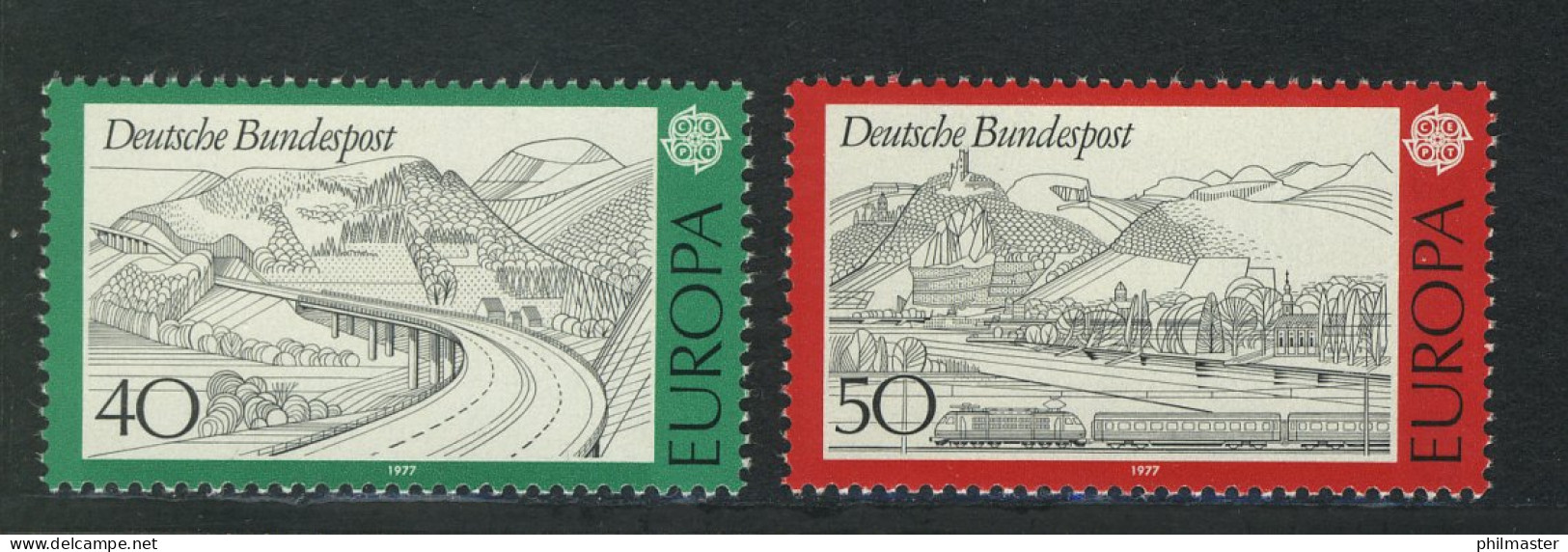 934-935 Europa Landschaften 1977, Satz ** - Neufs