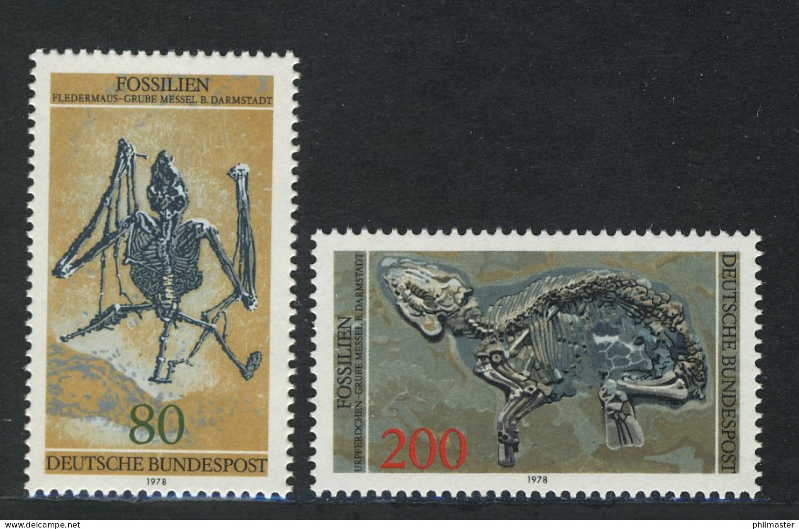 974-975 Fossilien 1978, Satz ** - Unused Stamps