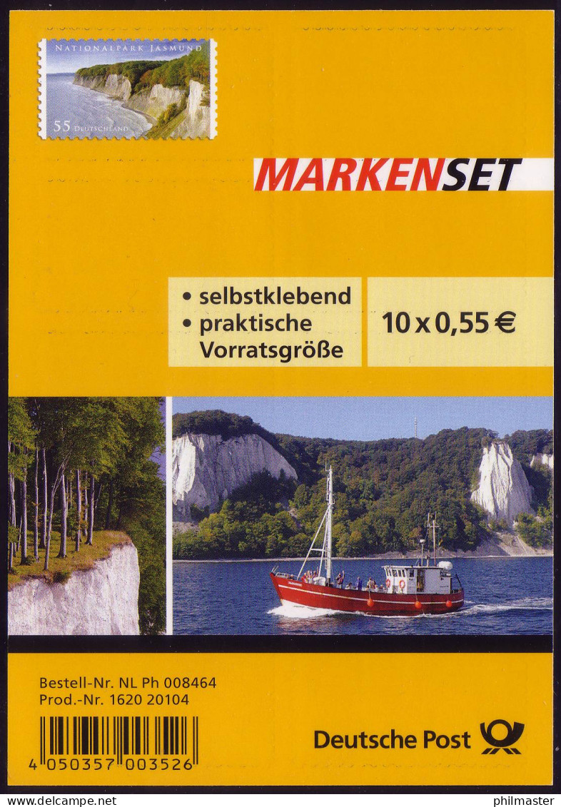 FB 18 Nationalpark Jasmund, Folienblatt 10x2908, ** - 2011-2020