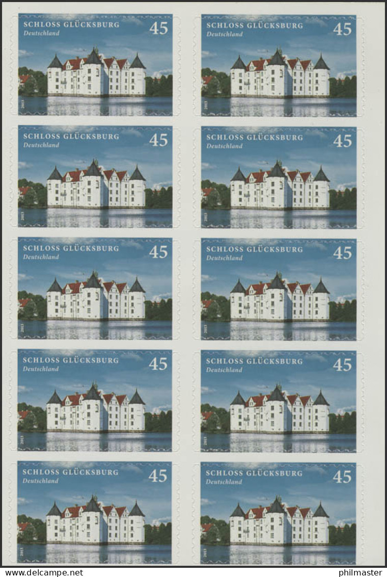 FB 31 Schloss Glücksburg, Folienblatt Mit 10 X 3016, ** - 2011-2020