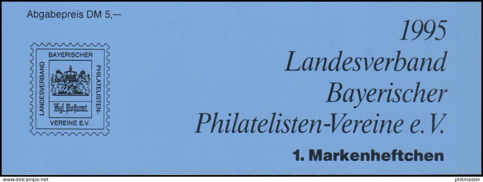 1. Markenheftchen Landesverband Bayerischer Philatelisten-Vereine E.V. 1995 ** - Stamp's Day