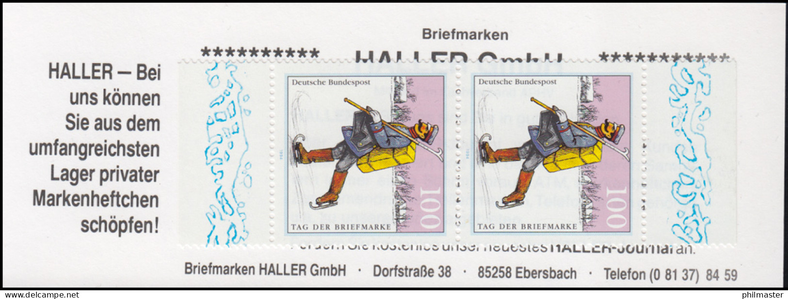 1. Markenheftchen Landesverband Bayerischer Philatelisten-Vereine E.V. 1995 ** - Día Del Sello