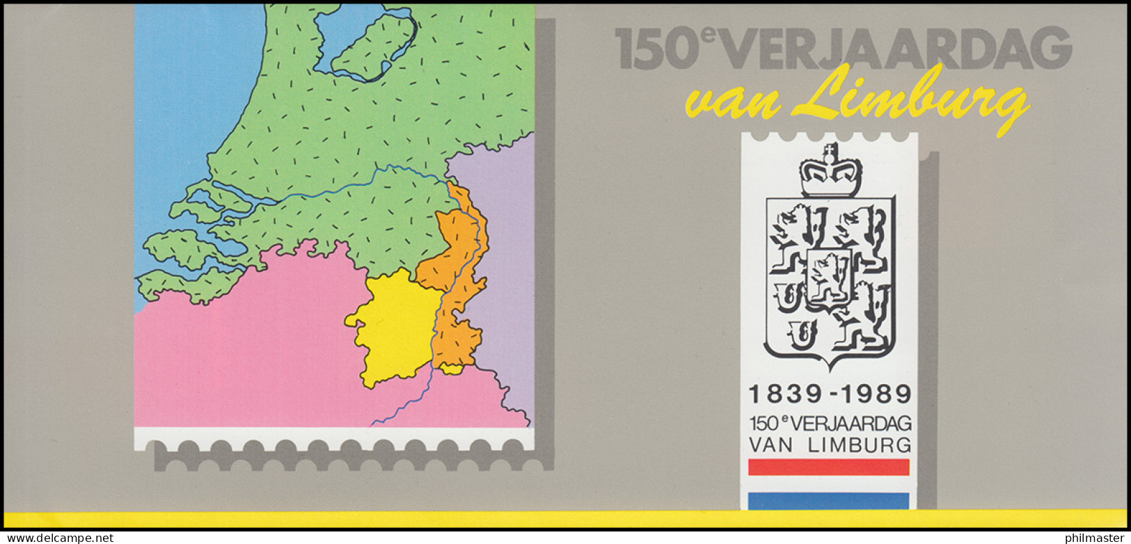 Niederlande-Belgien: Vertrag über Limburg 1839-1989 Je Viererblock Im Folder ** - Emissions Communes