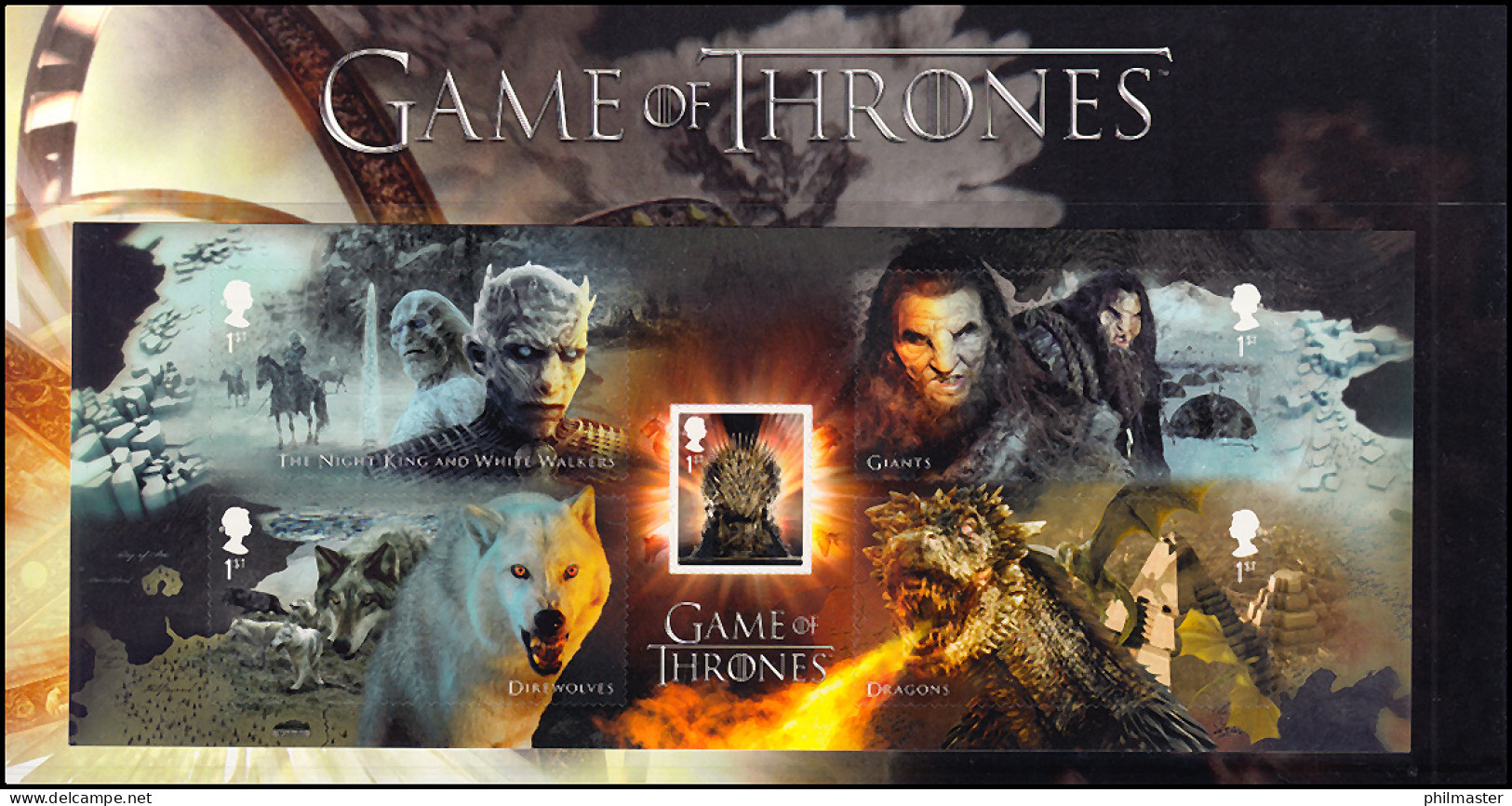 Großbritannien Game Of Thrones - Zwei Stamp-Sets Komplett, ** / MNH - Altri & Non Classificati