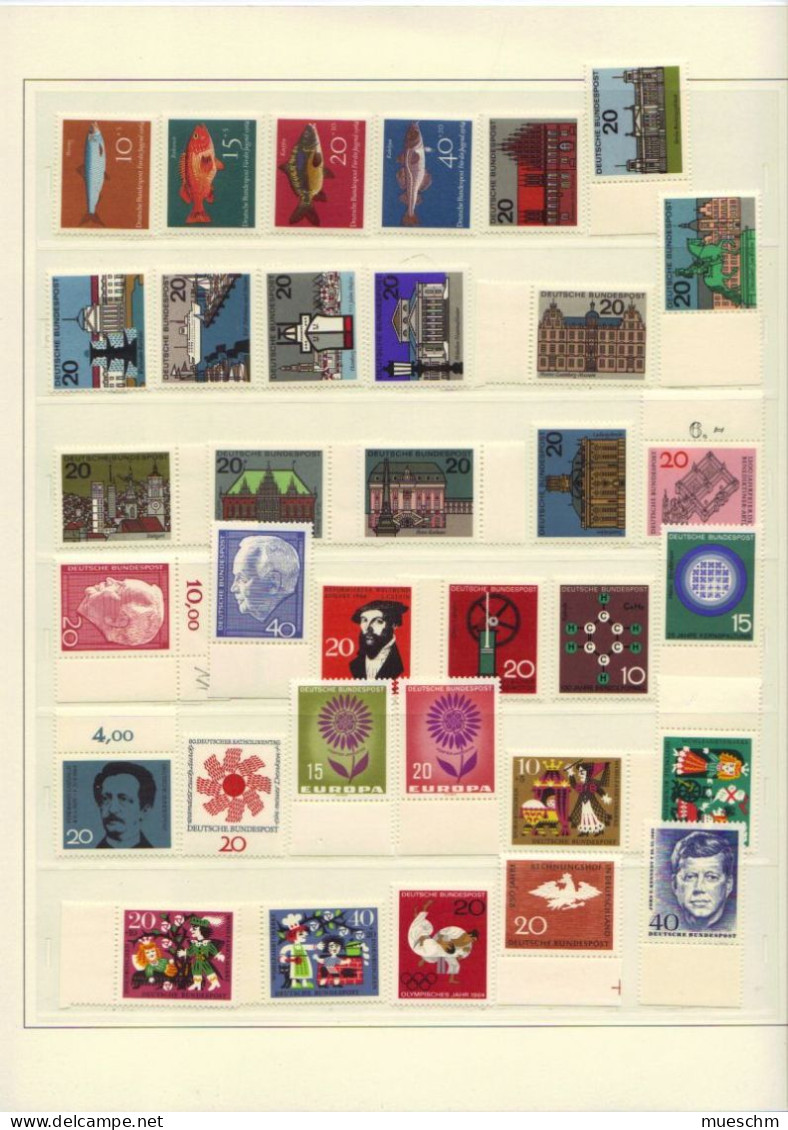 BRD, Jahrgang 1964, Postfrisch, Mi.412-461 Inkl.Block 3 (8727X) - Unused Stamps