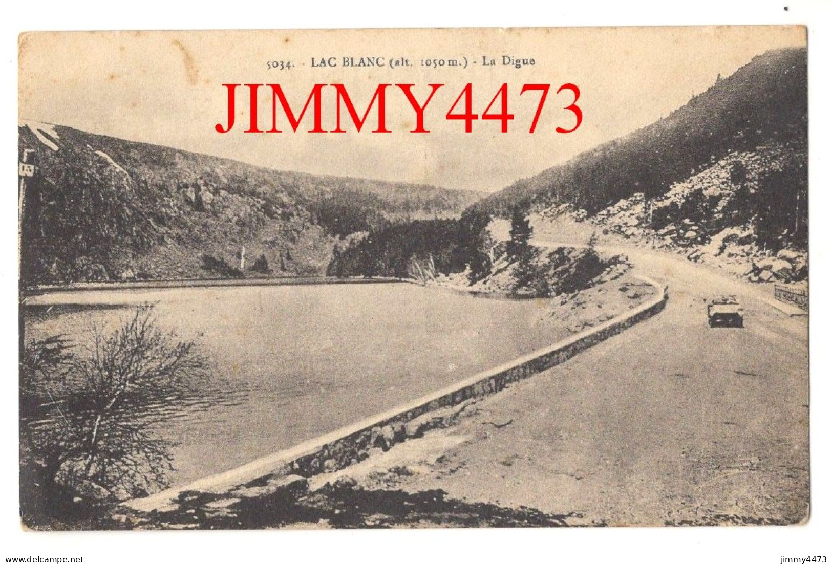 CPA - LAC BLANC - La Digue ( Orbey Haut-Rhin ) N° 5034 - Edit. Gérard, Lac Noir - Orbey