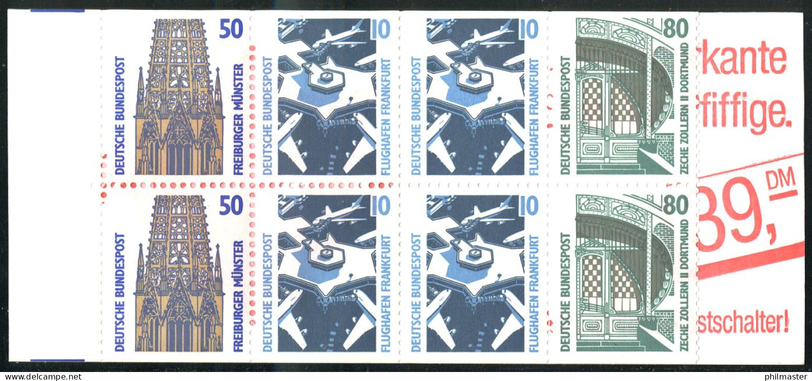 29a MH SWK 1993 Mit Beginnendem PLF I EU Gebrochen, Mit Zählbalken, Postfrisch - 1971-2000