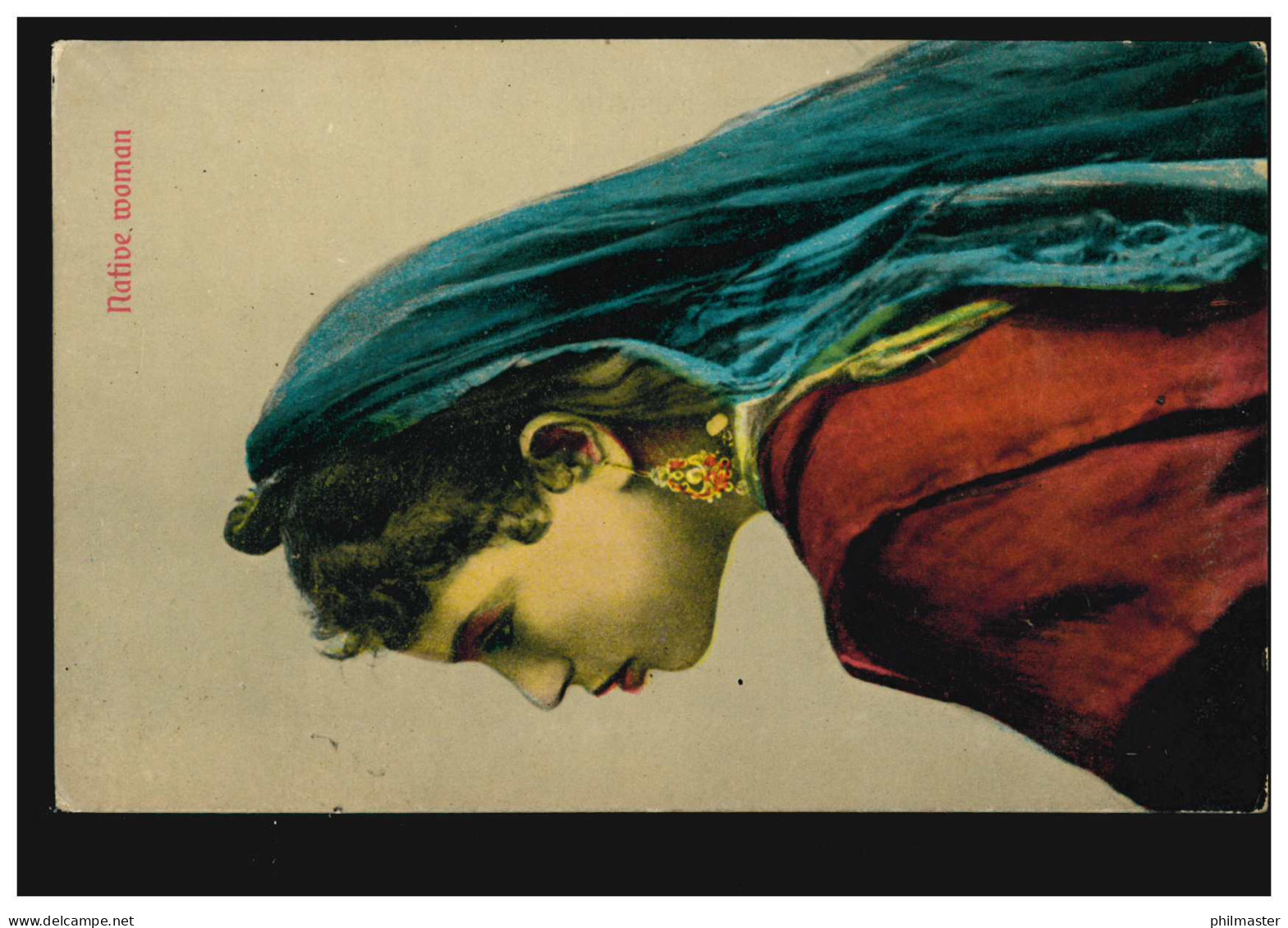 AK Ägyptische Volkstrachten: Einheimische Frau Um 1900, Ungebraucht - Costumi