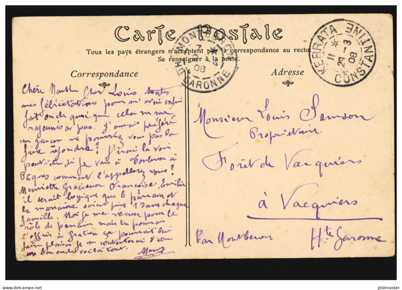 AK Trachten: Algerische Frau Im Hochzeitskleid - Femme Des Ouled-Nails 29.3.1908 - Trachten