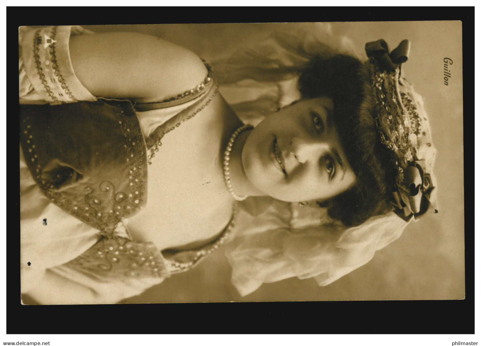 Bahnpost REMSCHEID-OPLADEN 17.7.1910 Auf Mode-AK Guillon Bäuerin In Tracht - Costumes