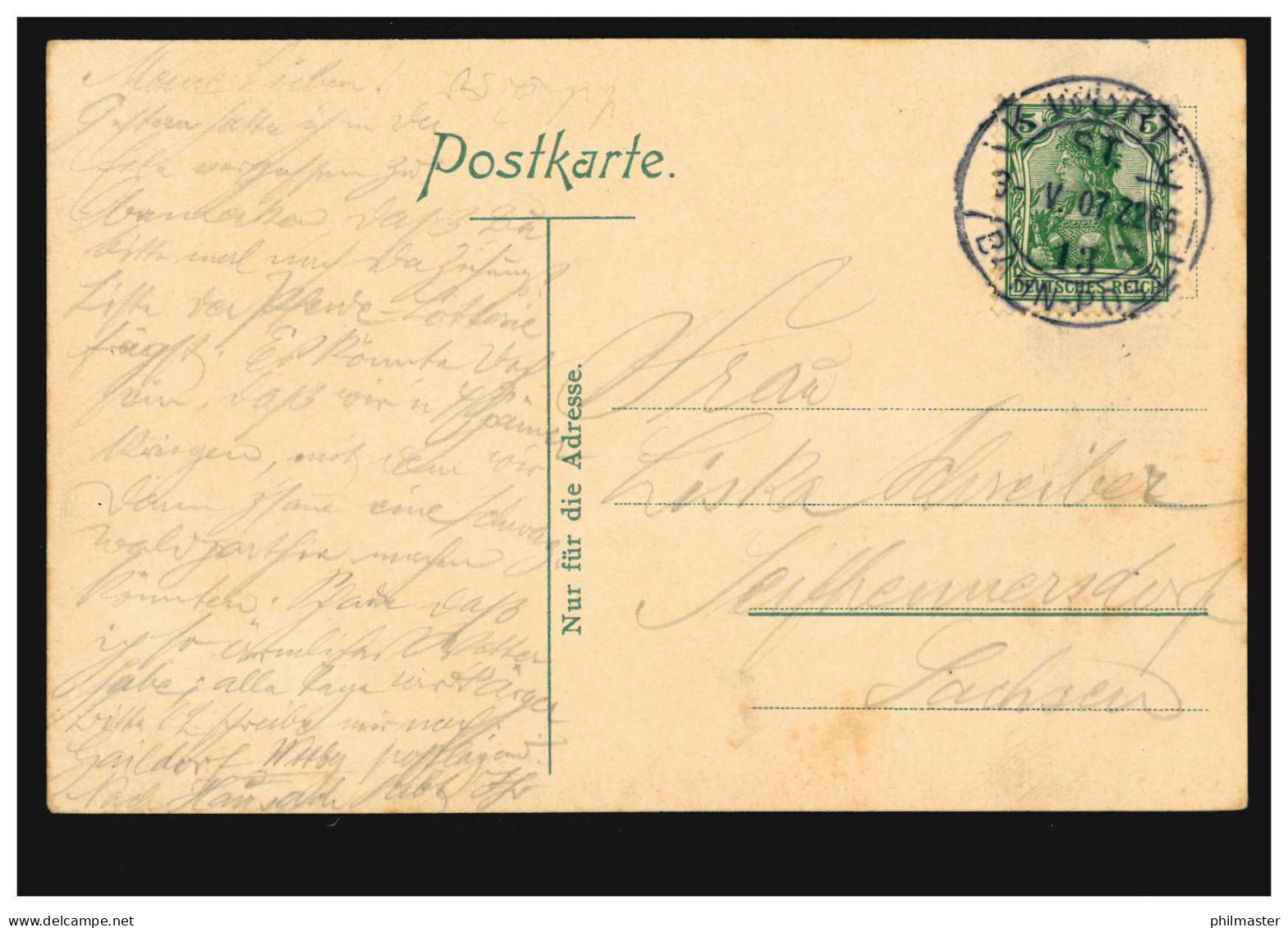 AK Bauernhochzeit Im Schwarzwald Mit Typischem Kopfschmuck, Per Bahnpost 1907 - Trachten