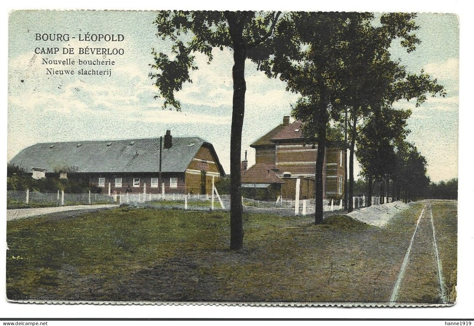 Leopoldsburg Beverloo Nouvelle Boucherie Nieuwe Slachterij Briefstempel 1925 Bourg Leopold Htje - Leopoldsburg (Kamp Van Beverloo)