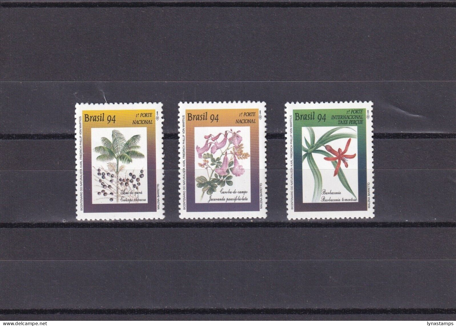 SA06 Brazil 1994 200th Anniv Birth Of Karl Friedrich, Botanist Mint Stamps - Ungebraucht