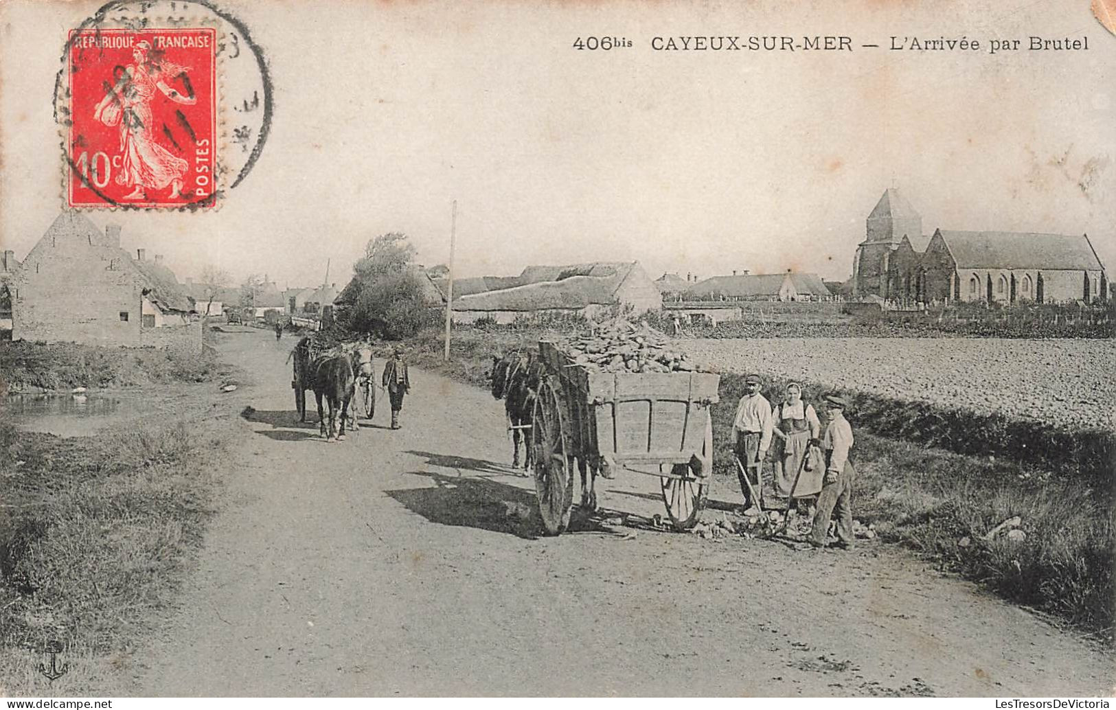 FRANCE - Cayeux Sur Mer - L'arrivée Par Brutel - Carte Postale Ancienne - Cayeux Sur Mer