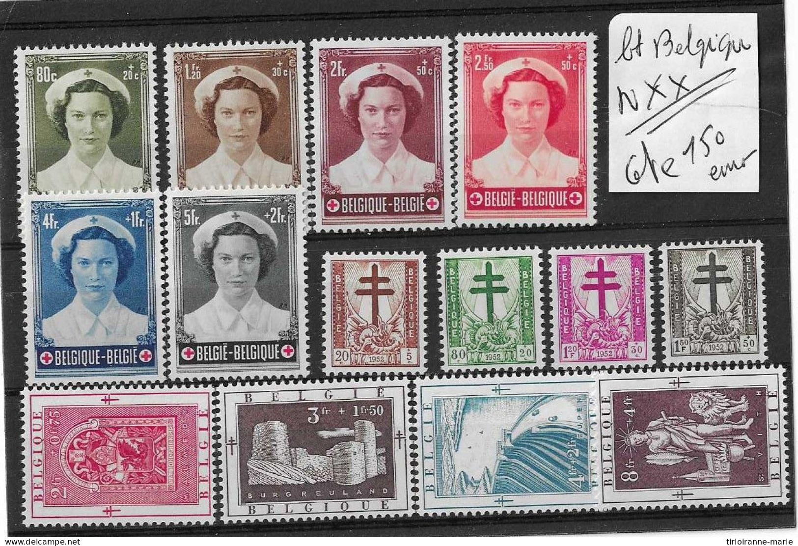 Lot  Timbres De Belgique N** Luxe - Colecciones