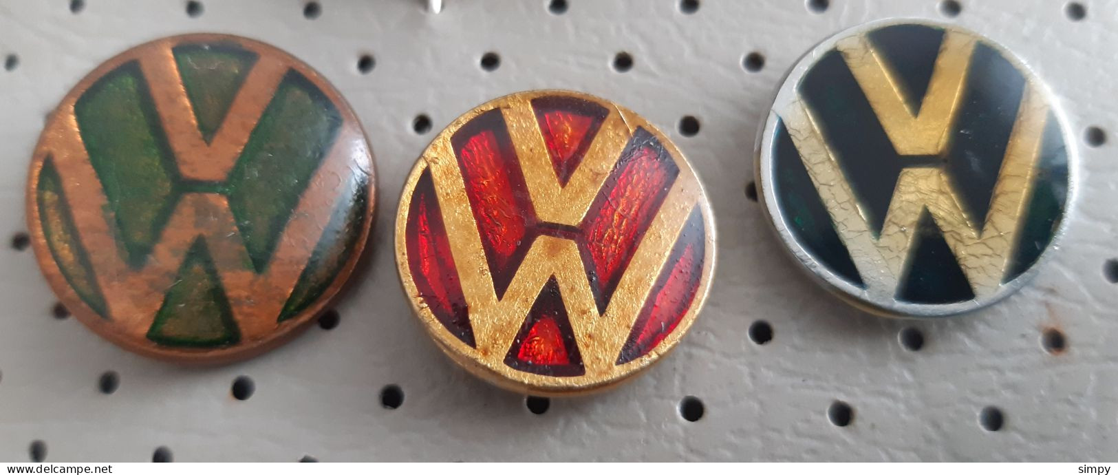 Volkswagen VW Car Logo Vintage Pins - Volkswagen