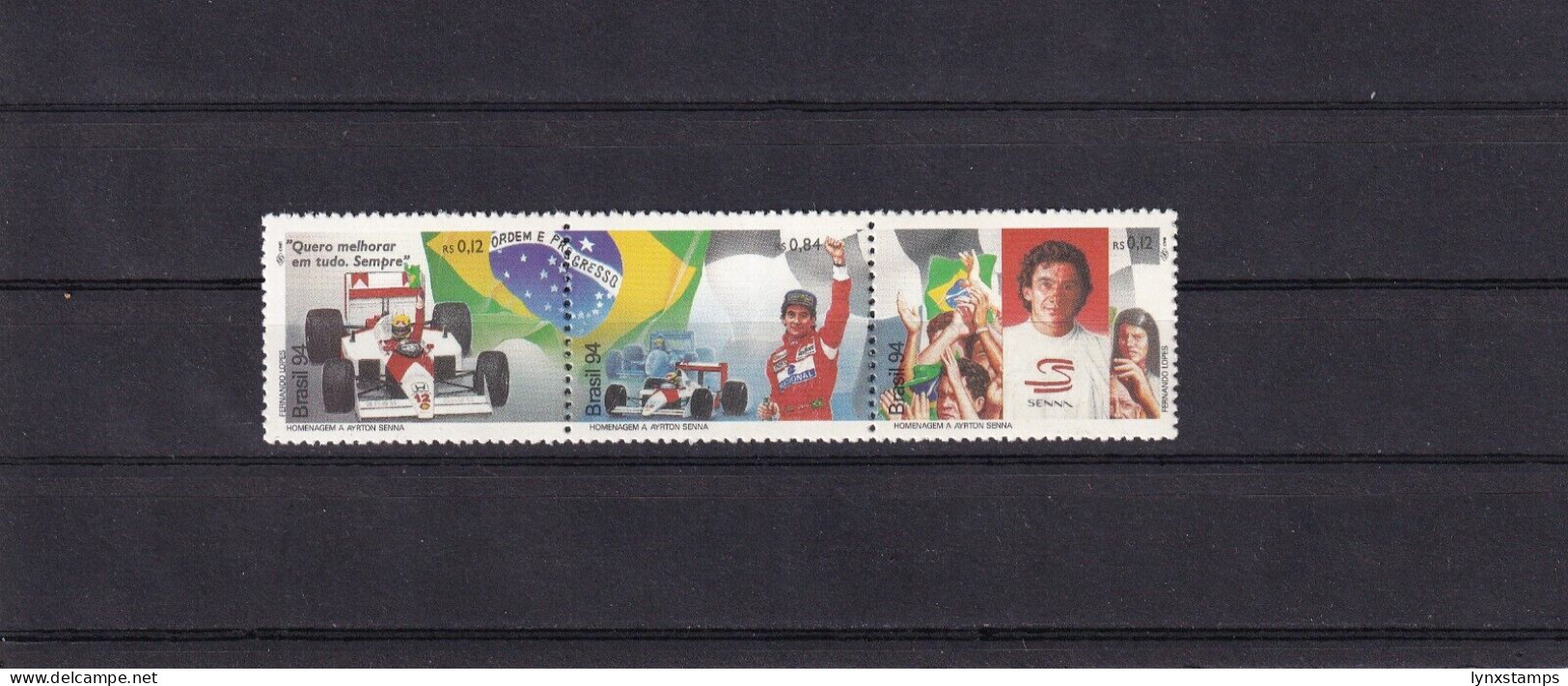 SA06 Brazil 1994 Ayrton Senna Commemoration, Racing Driver Mint Stamps - Neufs