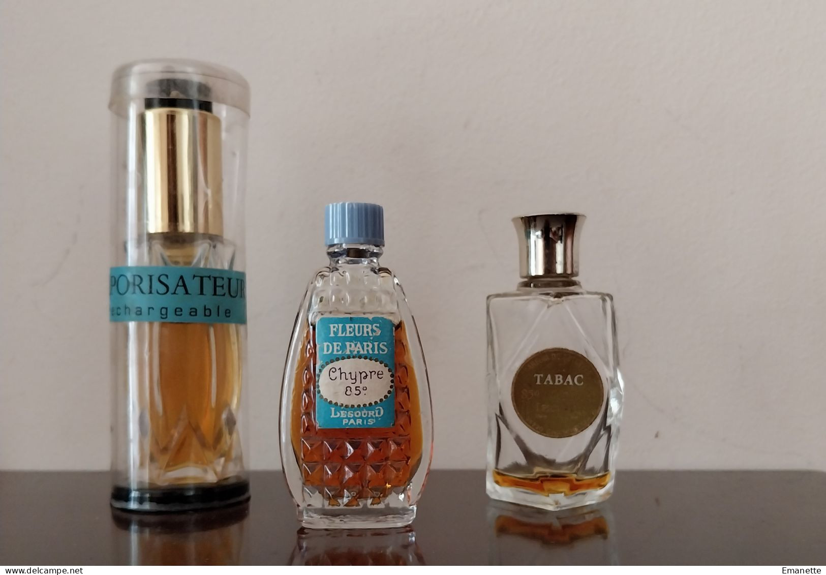 Lot De Trois Miniatures Anciennes Lesourd - Miniature Bottles (without Box)