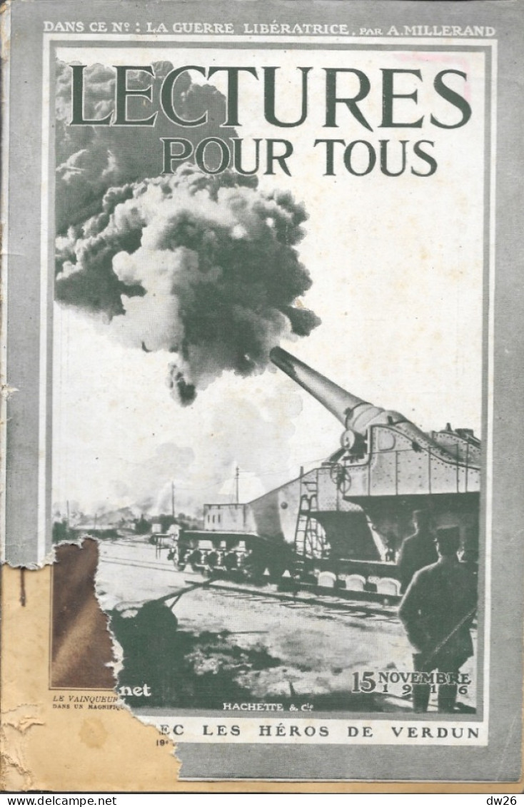 Revue Hachette Bimensuelle 1ère Guerre Mondiale - Lectures Pour Tous Du 15 Novembre 1916 - 1900 - 1949