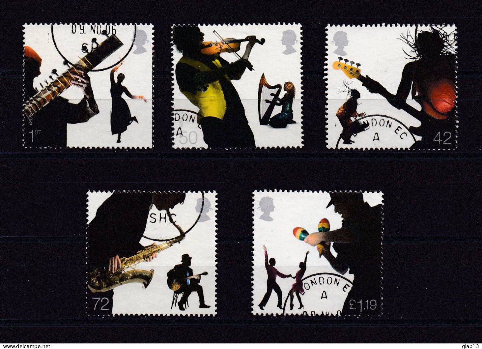 GRANDE-BRETAGNE 2006 TIMBRE N°2800/04 OBLITERE MUSIQUE - Used Stamps