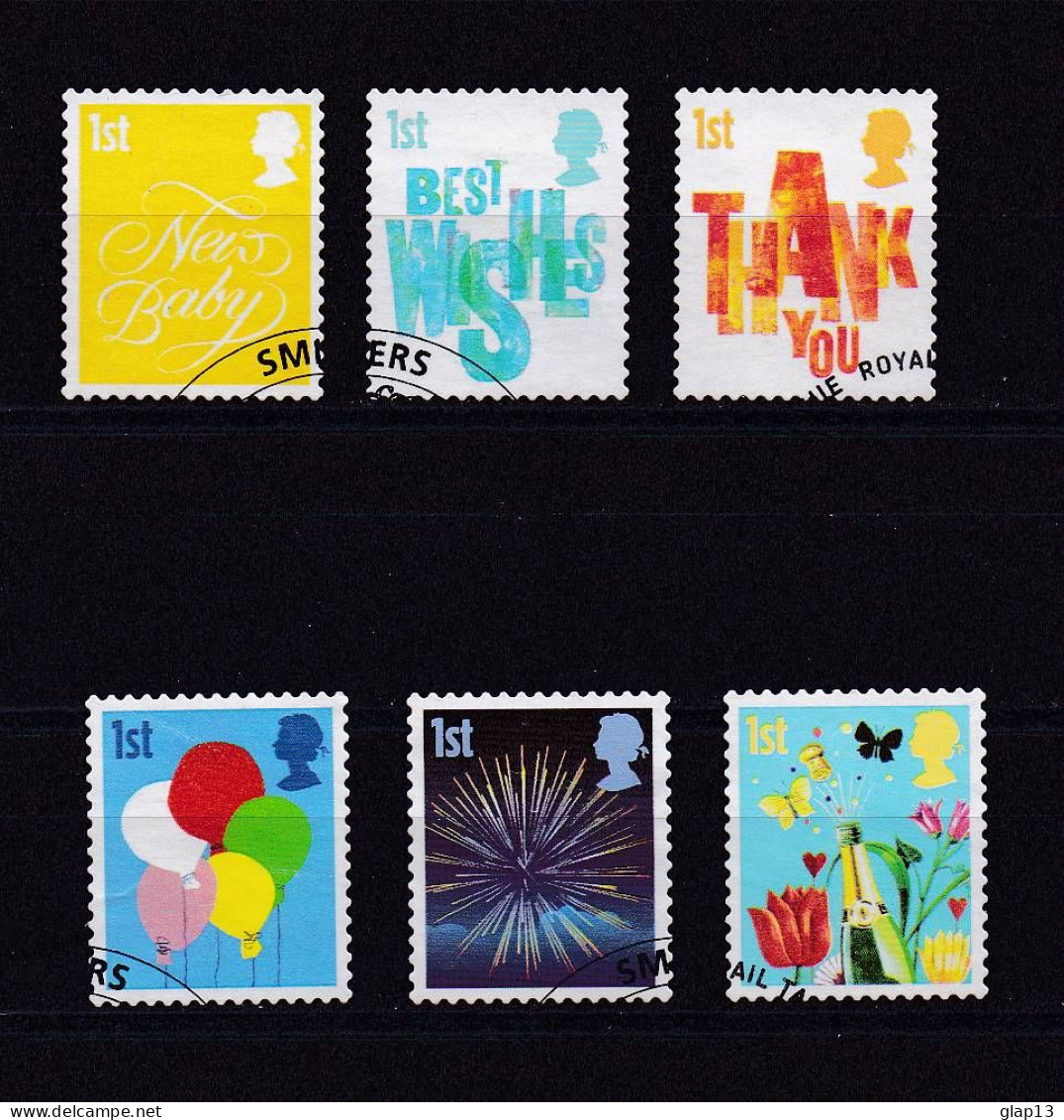 GRANDE-BRETAGNE 2006 TIMBRE N°2805/10 OBLITERE MESSAGE - Usados