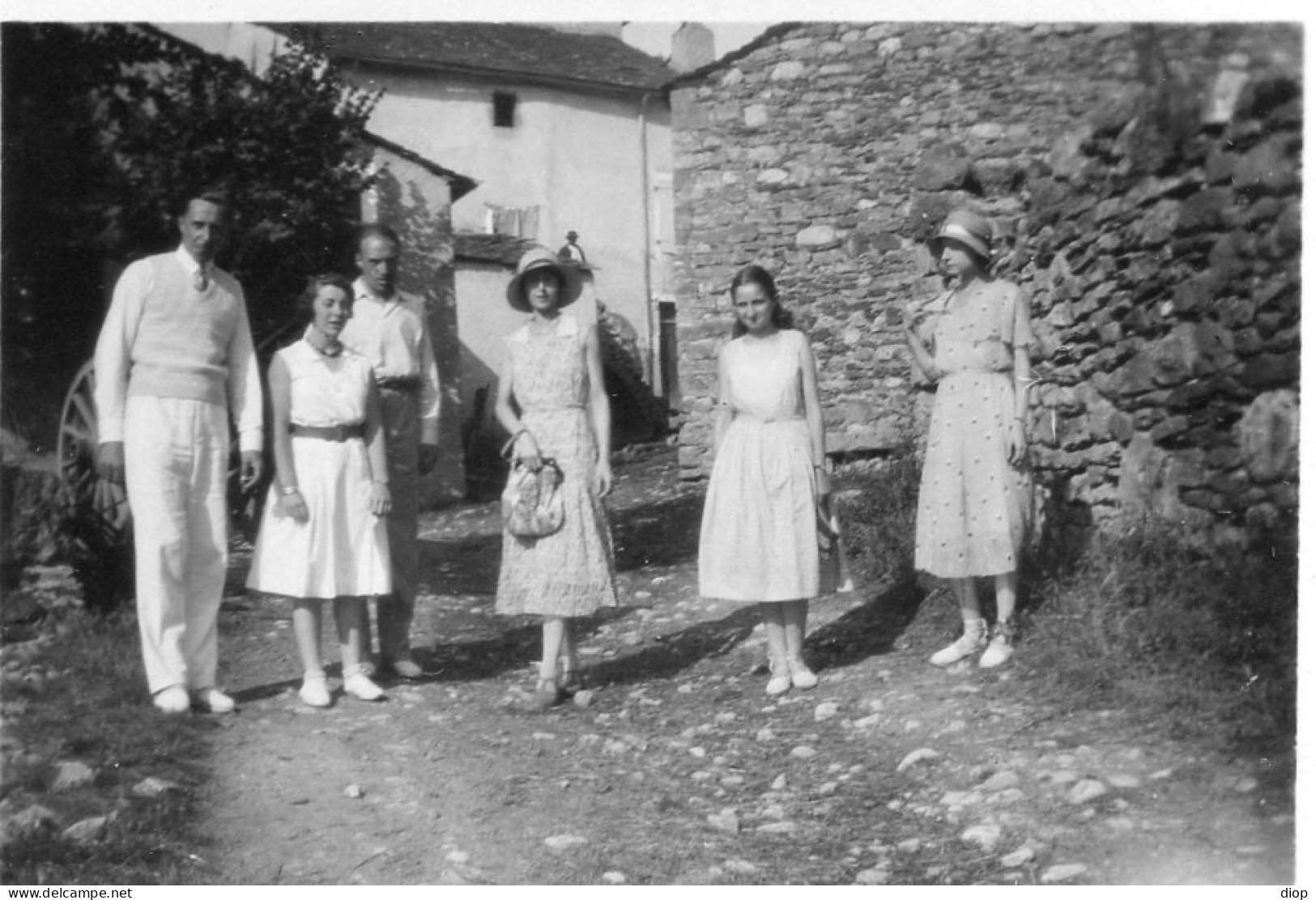 Photographie Photo Vintage Snapshot Groupe Mode Fashion &eacute;l&eacute;gance Cloche Hat  - Anonieme Personen