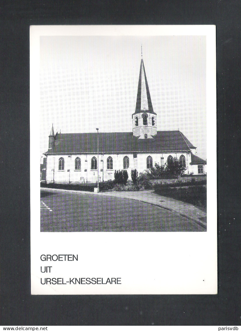 URSEL - KNESSELARE - GROETEN UIT URSEL-KNESSELARE - SINT MEDARDUSKERK   (11.217) - Knesselare