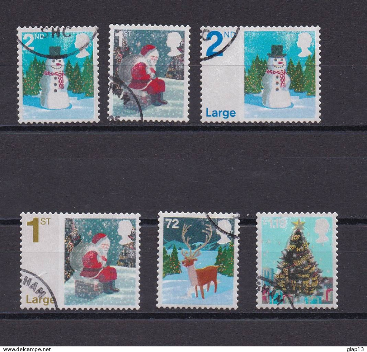 GRANDE-BRETAGNE 2006 TIMBRE N°2811/16 OBLITERE NOEL - Used Stamps