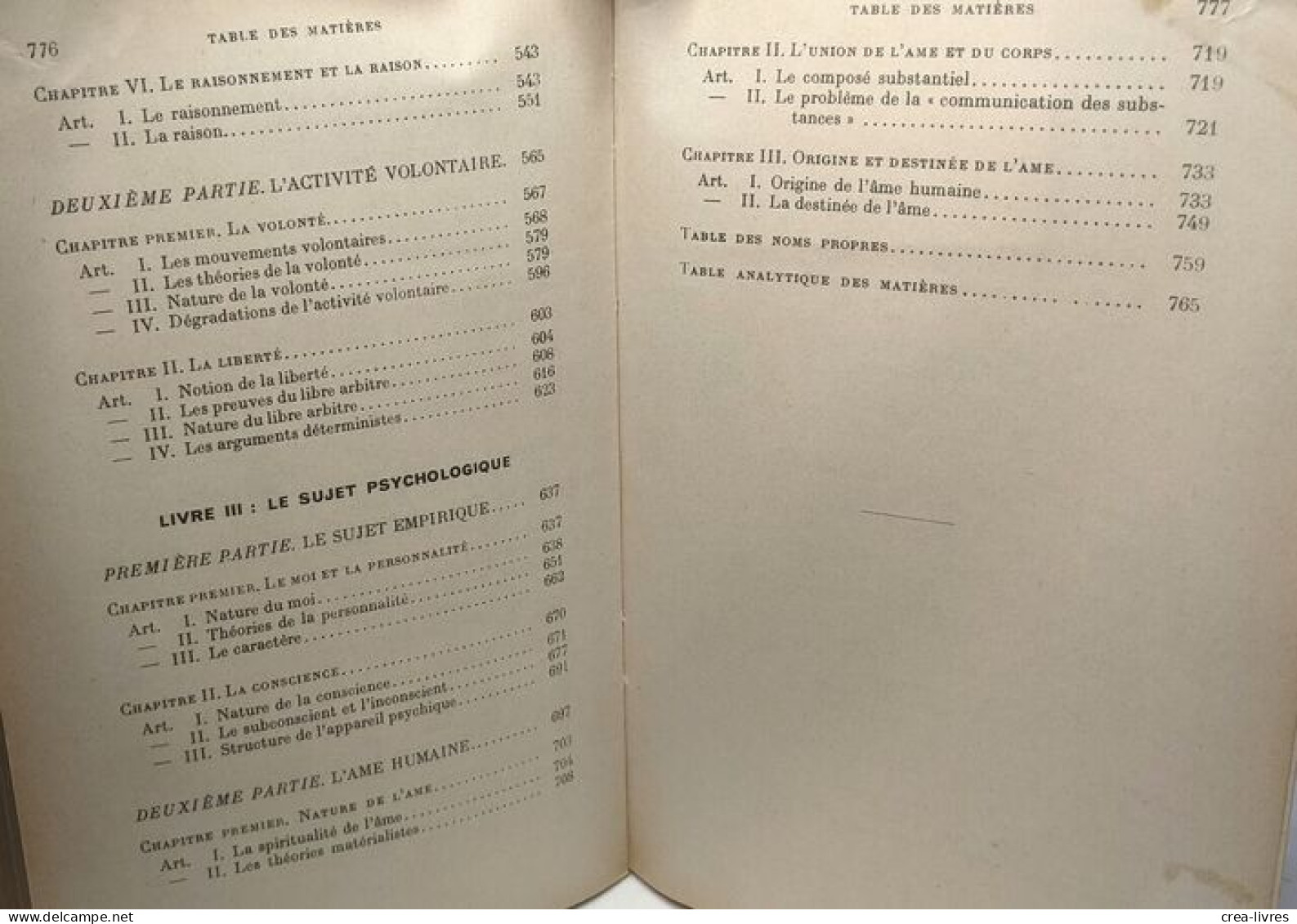 Traité De Philosophie - II - Psychologie - 7e édition Revue Et Mise à Jour - Psychologie/Philosophie