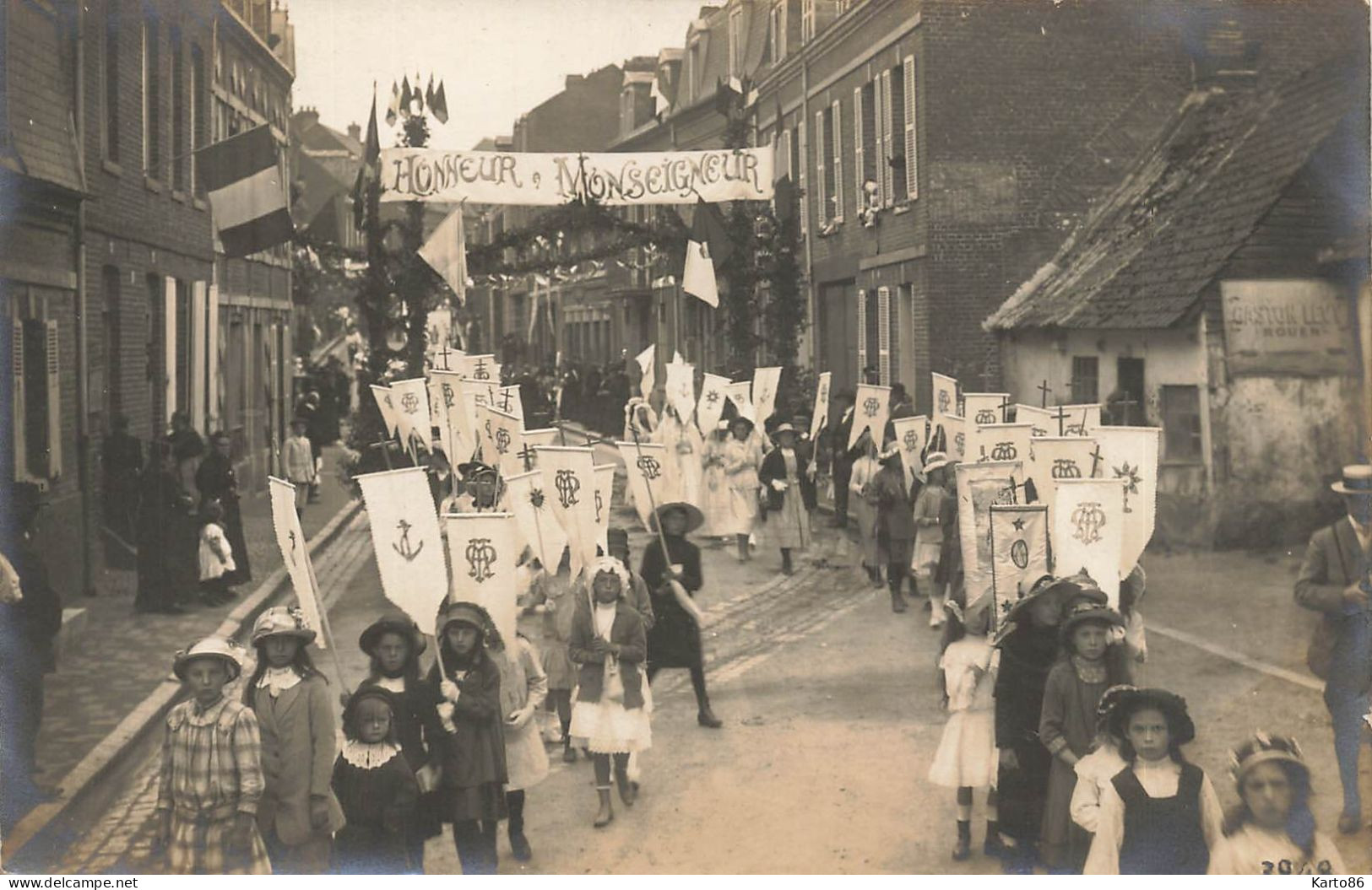 Mers Les Bains * Carte Photo Photographe Rapid H. SCHIMPFF * Fête Rue Village Enfants Villageois - Mers Les Bains