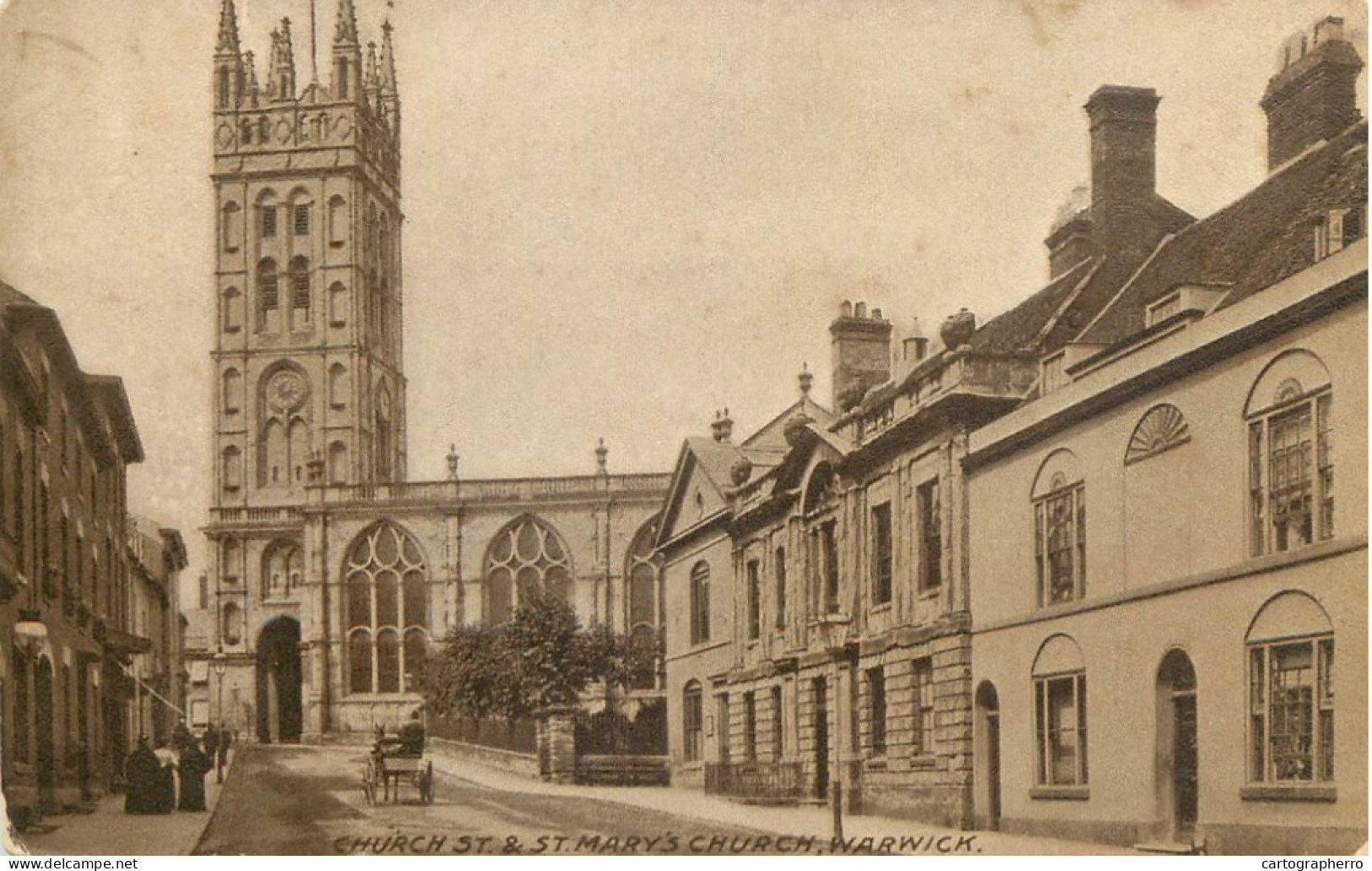 British Churches & Cathedrals Warwick St. Mary' S Church Clocktower - Kirchen U. Kathedralen