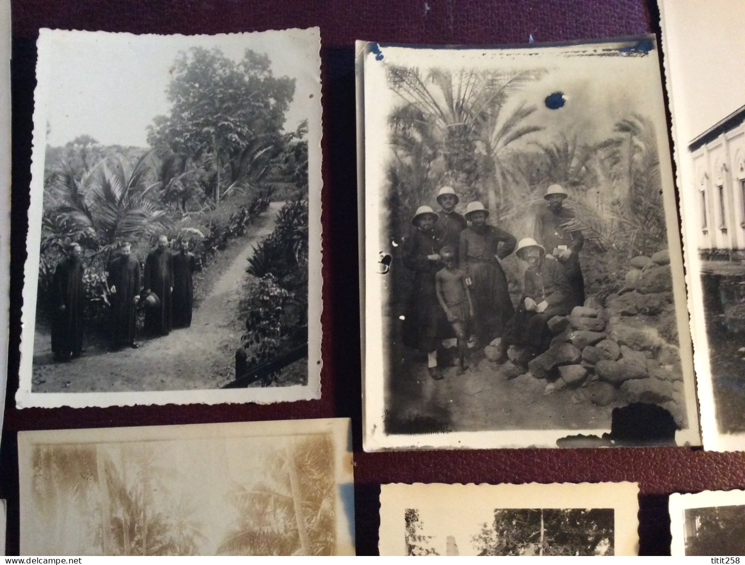 Joli Lot Photos Missionnaires Religion Colonies . Djibouti Cambodge Congo ? Annotées Au Dos . 1934 / 35 - Afrika