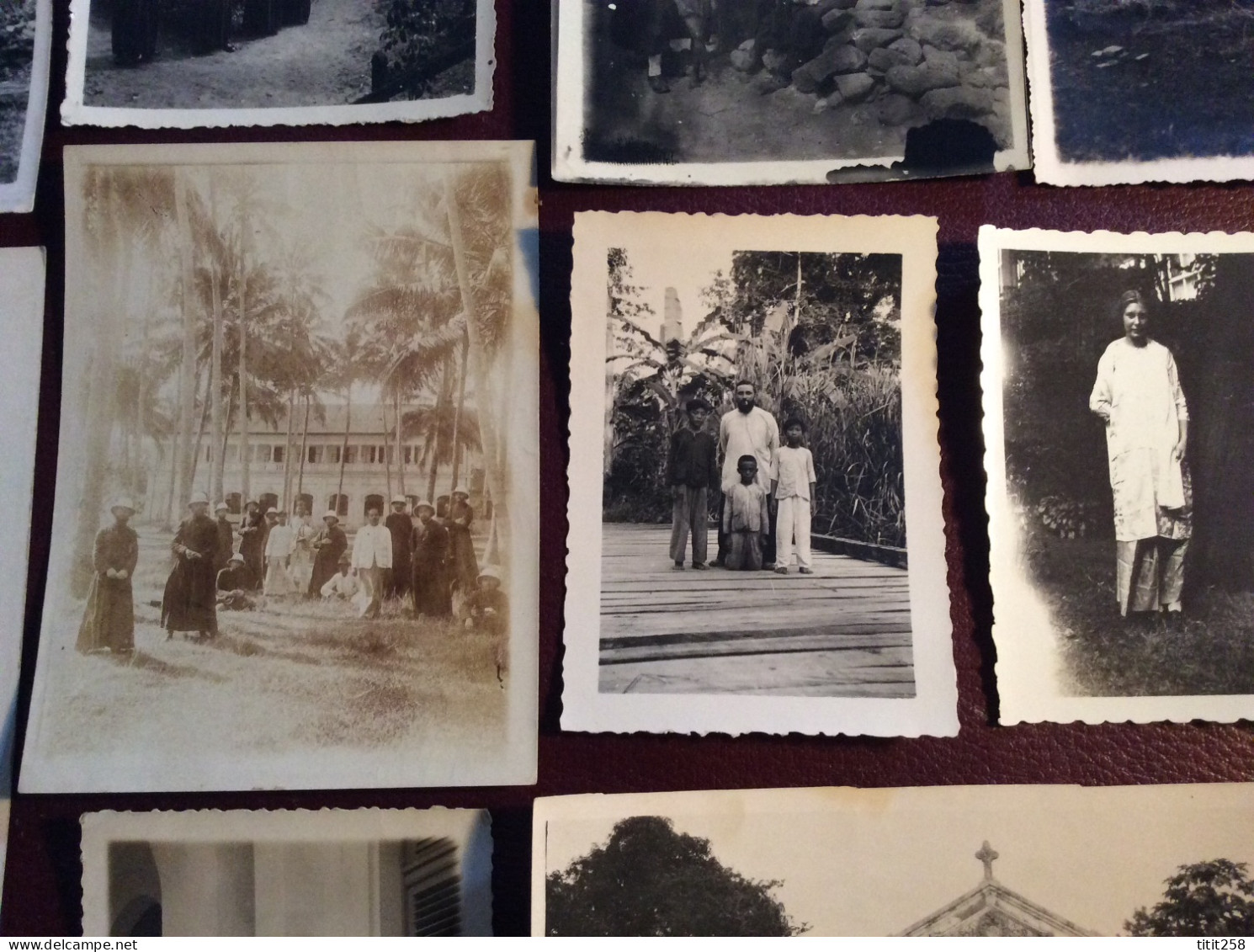 Joli Lot Photos Missionnaires Religion Colonies . Djibouti Cambodge Congo ? Annotées Au Dos . 1934 / 35 - Afrika