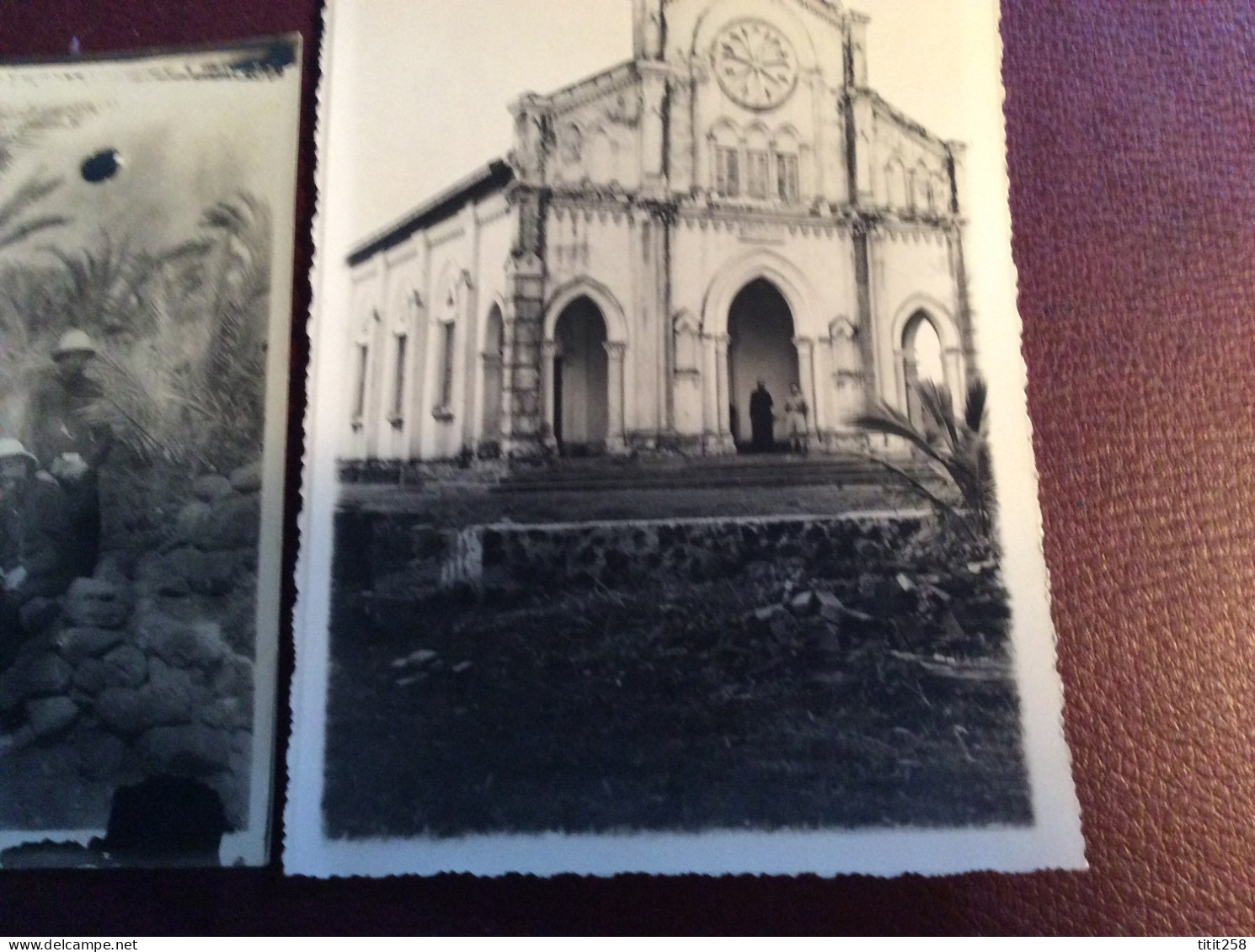 Joli lot photos Missionnaires Religion Colonies . Djibouti Cambodge Congo ? Annotées au Dos . 1934 / 35