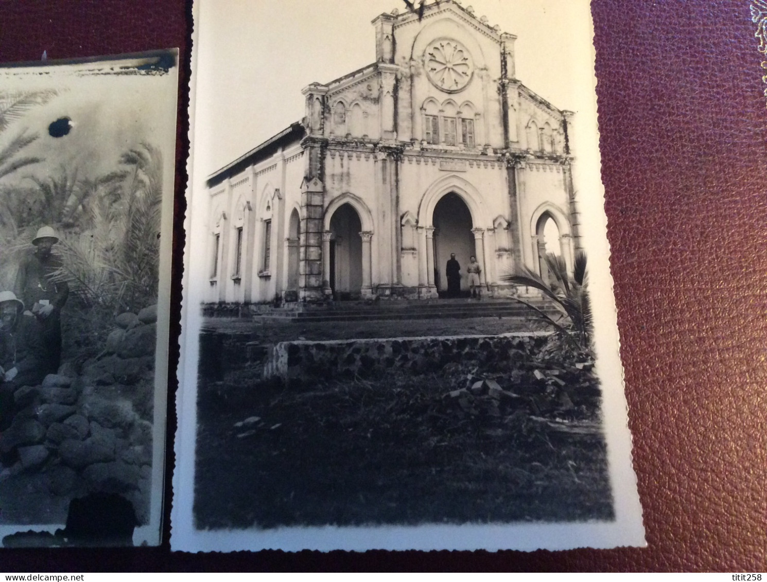 Joli lot photos Missionnaires Religion Colonies . Djibouti Cambodge Congo ? Annotées au Dos . 1934 / 35