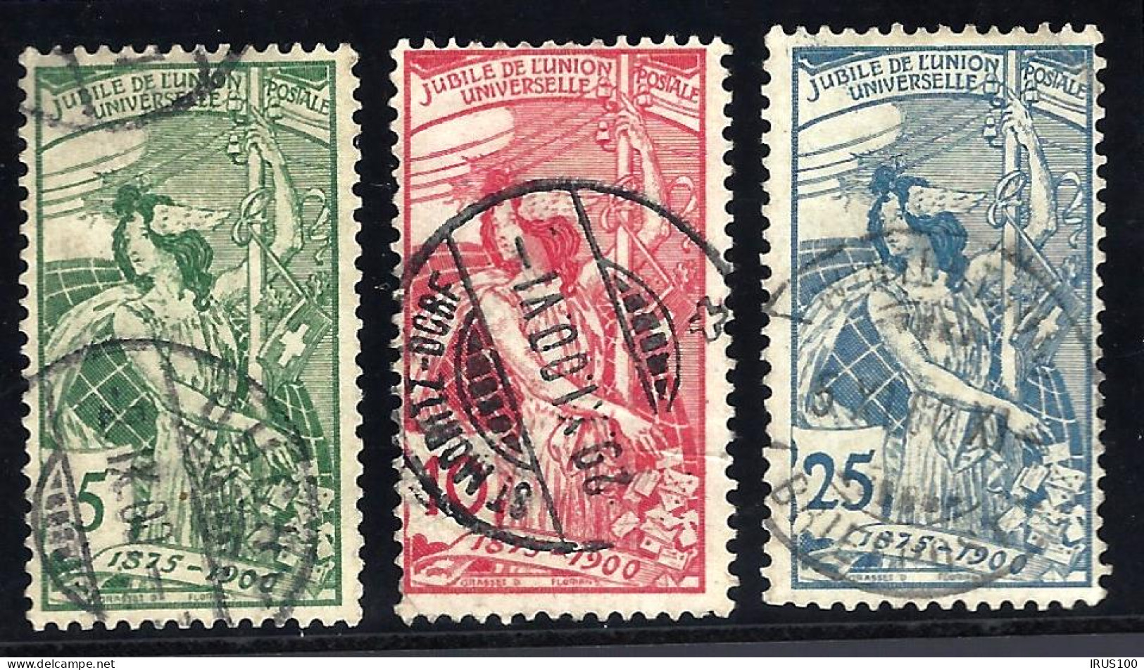 SUISSE SCHWEIZ 1900 - Y&T N° 86 à 88 - OBLITÉRÉS - Usados