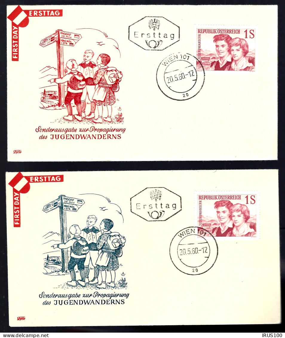 AUTRICHE - JUGENDWANDERNS - 1960 - WIEN ( 2 ENVELOPPES ) - Sonstige & Ohne Zuordnung