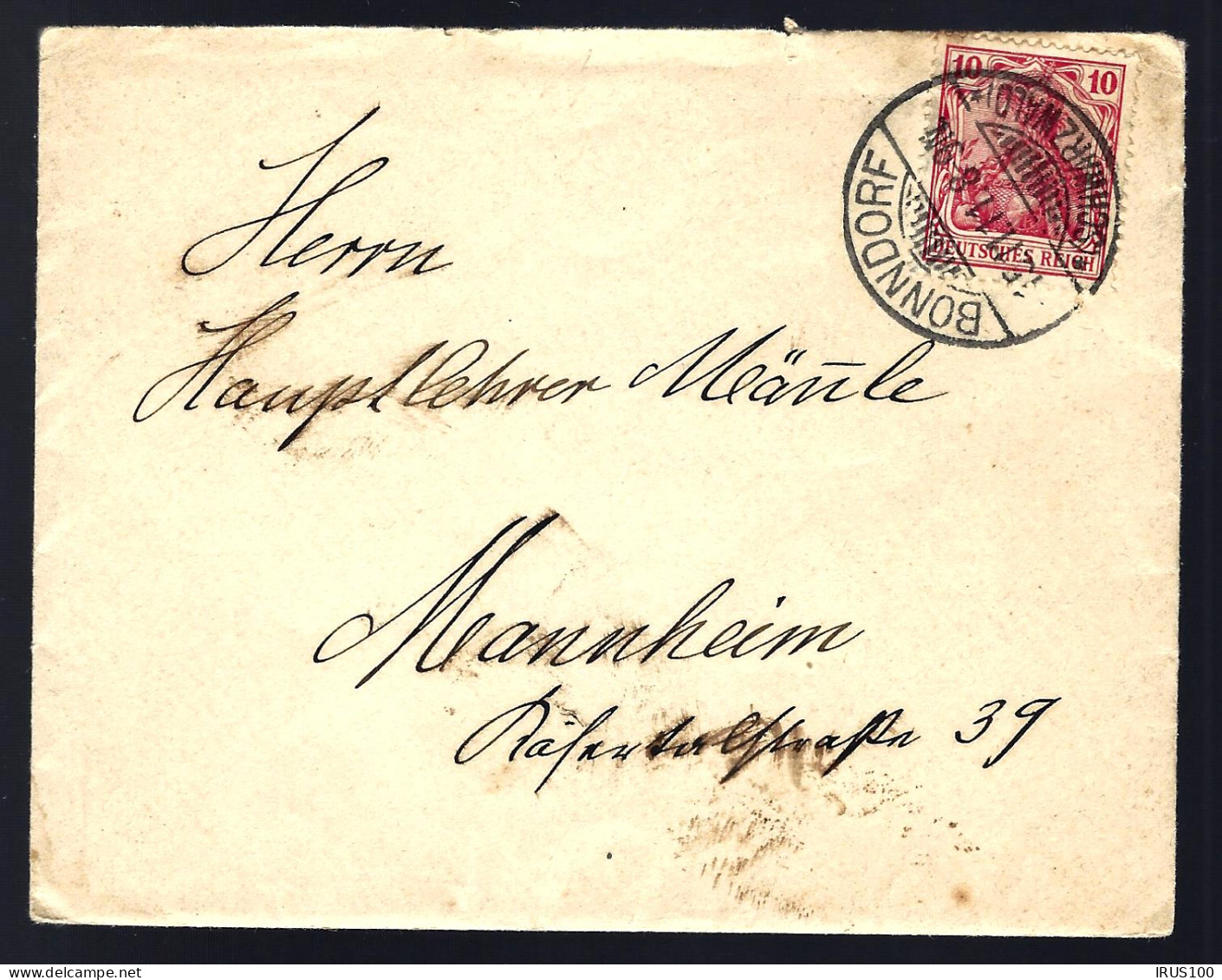 LETTRE DE BONNDORF / SCHWARZWALD - 1911 - POUR MANNHEIM - Cartas & Documentos