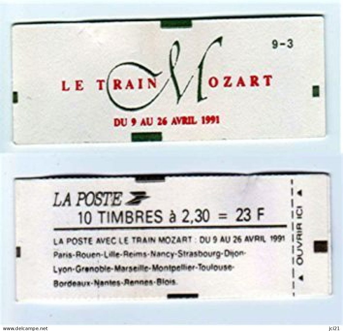 CARNET TIMBRE " LE TRAIN MOZART " NEUF ** - MARIANNE DE BRIAT - Y&T 2614 C11 (Tc088) - Andere & Zonder Classificatie