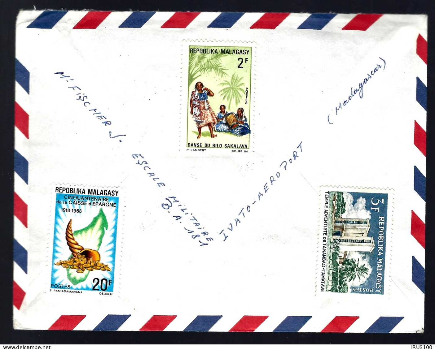 LETTRE DE MADAGASCAR - THÈME OISEAUX / INSECTES - - Madagaskar (1960-...)