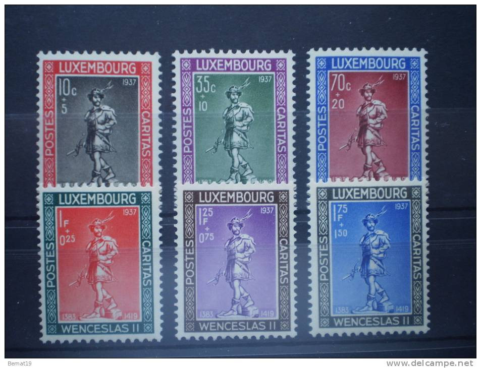 Luxemburg 1937. Yvert  294-99 ** MNH. - Ongebruikt