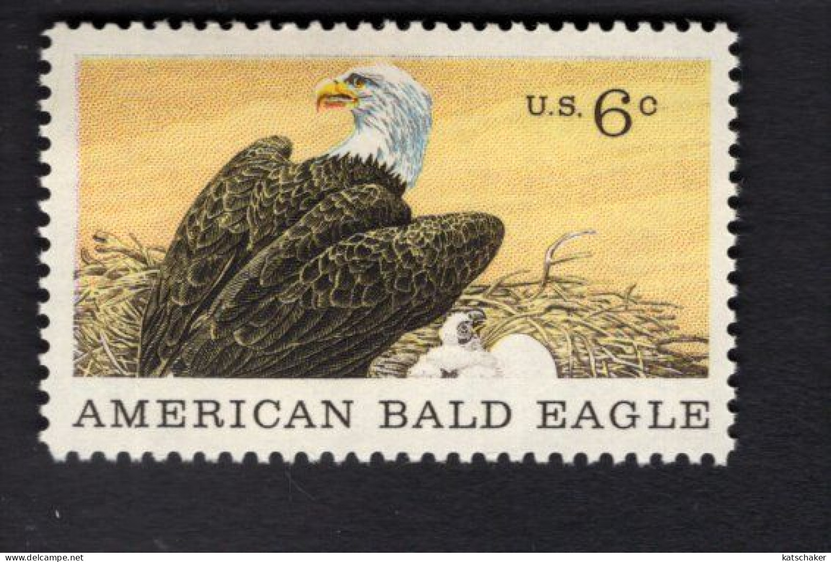 203633583 1970 SCOTT 1387 (XX) POSTFRIS MINT NEVER HINGED   - NATURAL HISTORY -  AMERICAN  BALD EAGLE BIRD - Unused Stamps