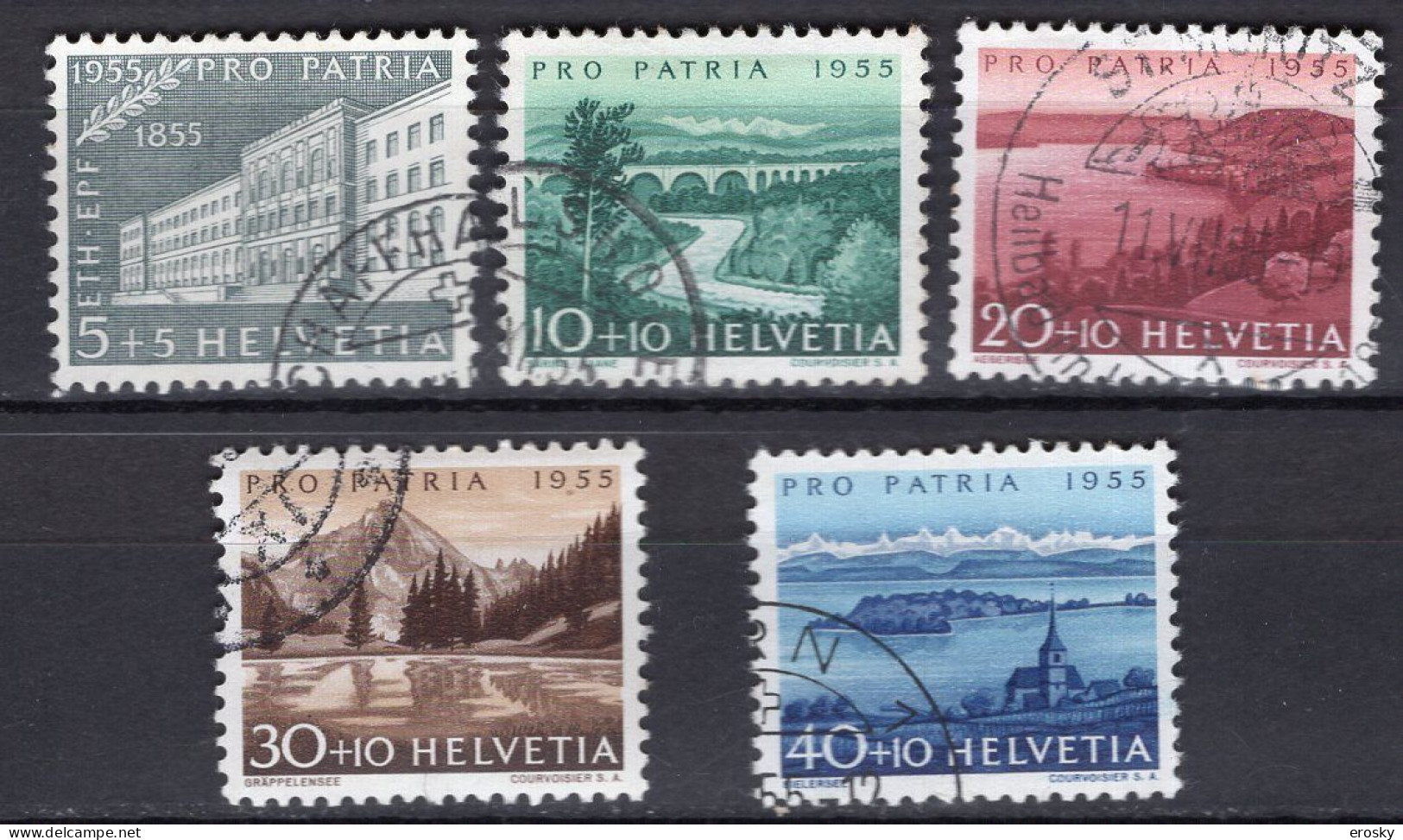 T3127 - SUISSE SWITZERLAND Yv N°562/66 Pro Patria Fete Nationale - Used Stamps