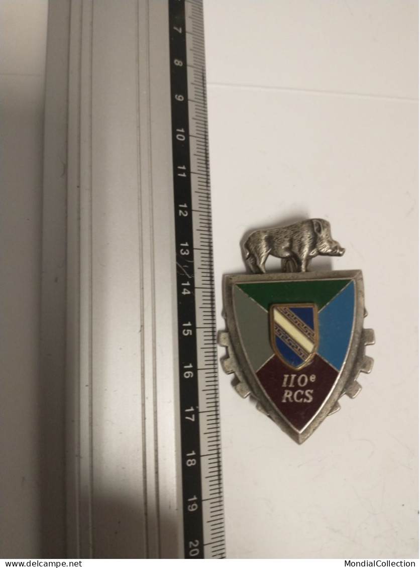 INSIGNE 110° RCS REGIMENT DE COMMANDEMENT ET DE SOUTIEN - Sanglier - DRAGO - Armée De Terre