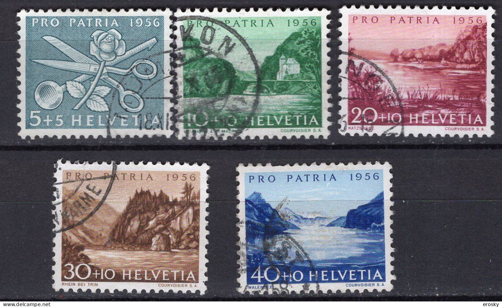 T3130 - SUISSE SWITZERLAND Yv N°576/80 Pro Patria Fete Nationale - Used Stamps