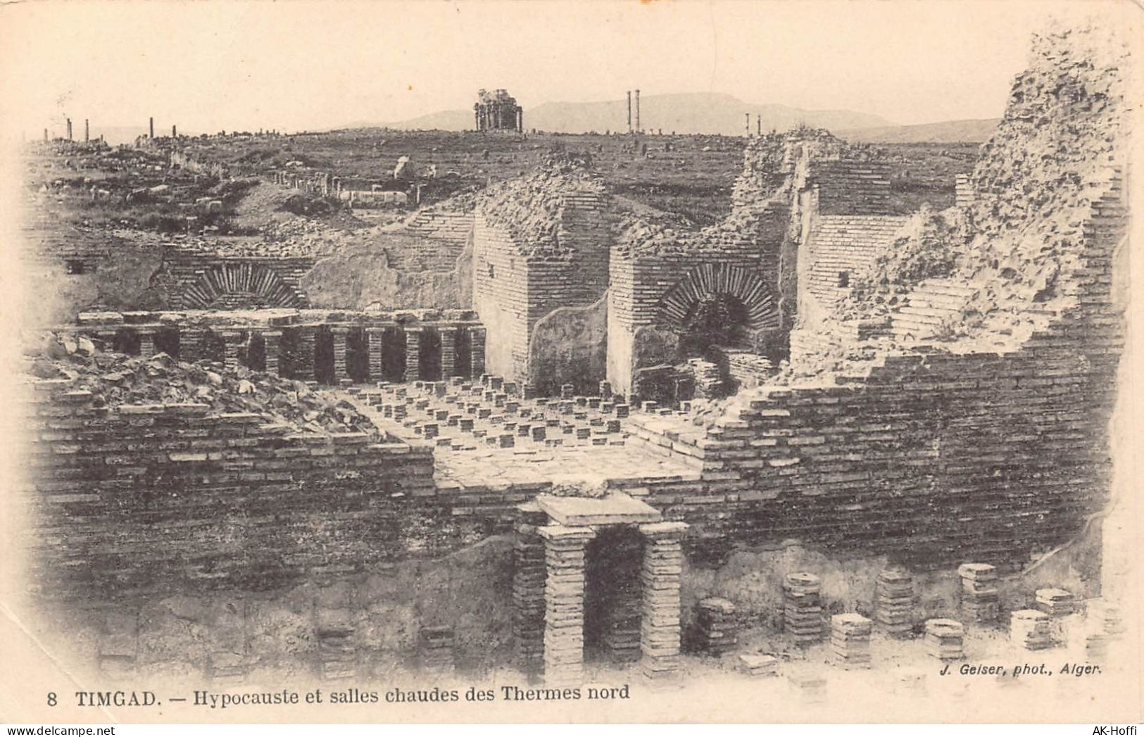 Timgad, Hypocauste Et Salles Chaudes Des Thermes Nord - Algiers