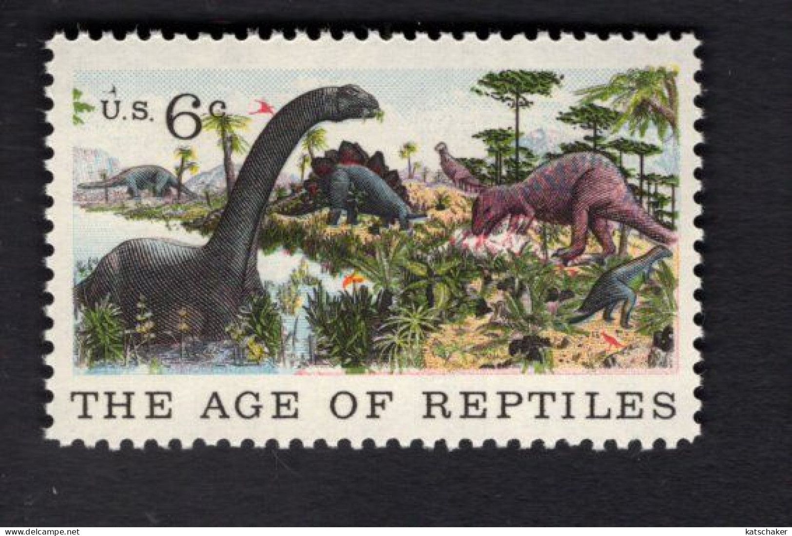 203633660 1970 SCOTT 1390 (XX) POSTFRIS MINT NEVER HINGED  - NATURAL HISTORY -  REPTILES - DINOS - Unused Stamps