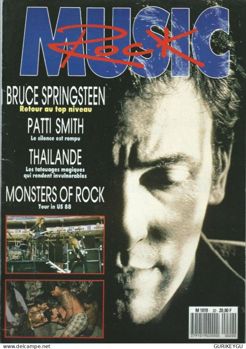 Magazine Music Rock N° 20  PATTI SMITH MONSTERS OF ROCK 1988 TRACY CHAPMAN BILLY IDOL Bruce Springsteen Complet - Sonstige & Ohne Zuordnung