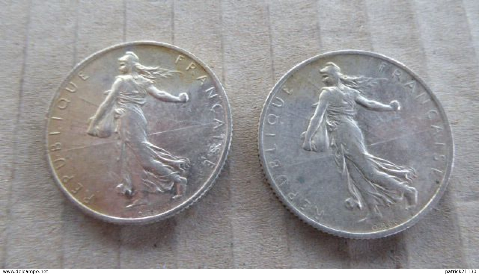 6 PIECES DE 2 F ARGENT 1914/1916/1917 - 2 Francs