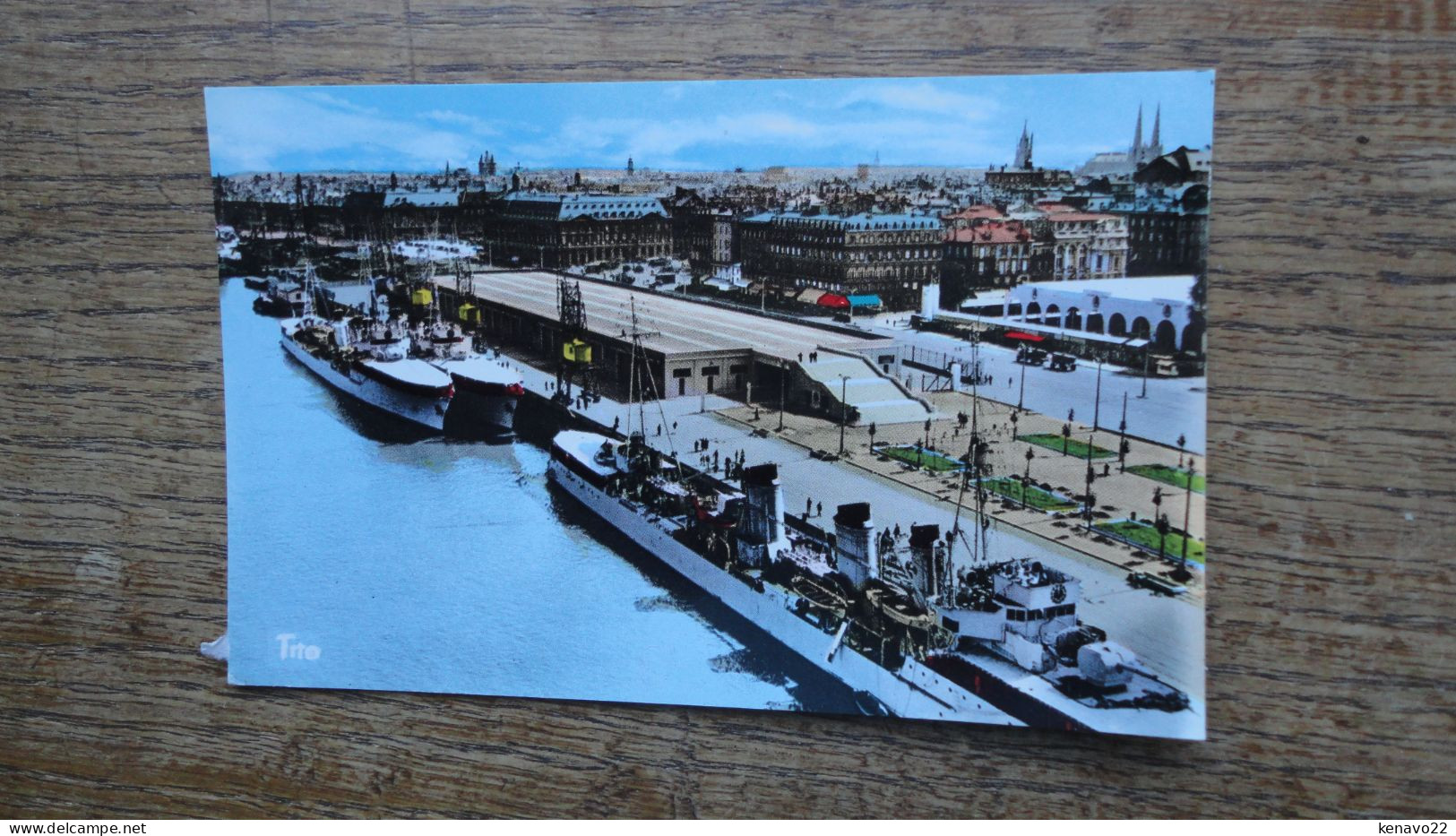 Bordeaux , Port Autonome De Bordeaux , Les Quais "" Carte Animée Beaux Bateaux "" - Bordeaux